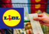 Scontrino della spesa e logo di LIDL