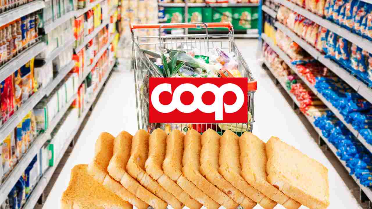 Fette biscottate e logo Coop