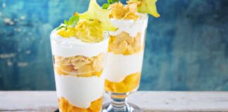 Coppa yogurt cereali e mango RicettaSprint