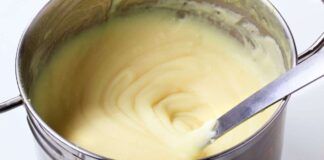 Crema pasticcera all'acqua