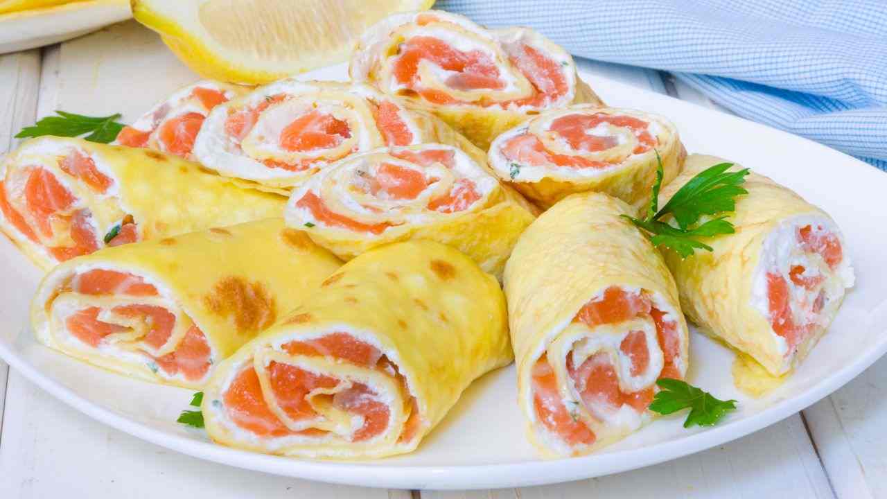 Crepes salate con prosciutto crudo e ricotta