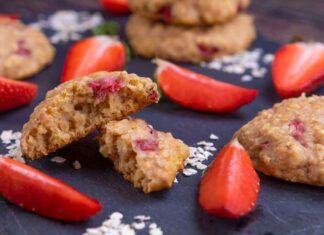 Crumble cookie alle fragole