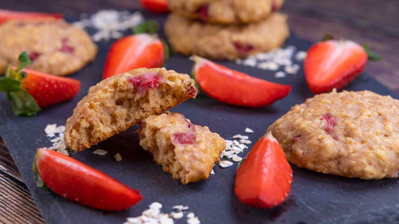 Crumble cookie alle fragole