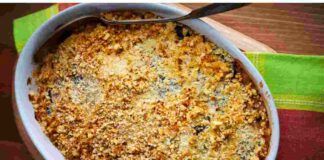 Crumble di riso e verdure