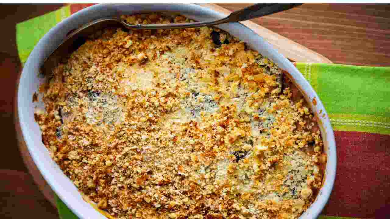 Crumble di riso e verdure
