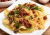 Fettuccine pomodori secchi e rucola