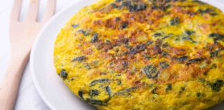 Frittata di fiori di zucca e pancetta