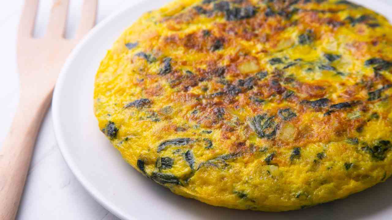 Frittata di fiori di zucca e pancetta