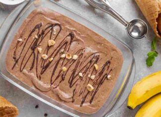 Gelato con solo una forchetta