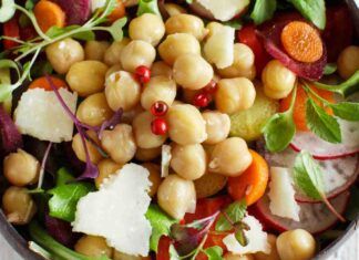 Insalata di ceci con pomodori RicettaSprint