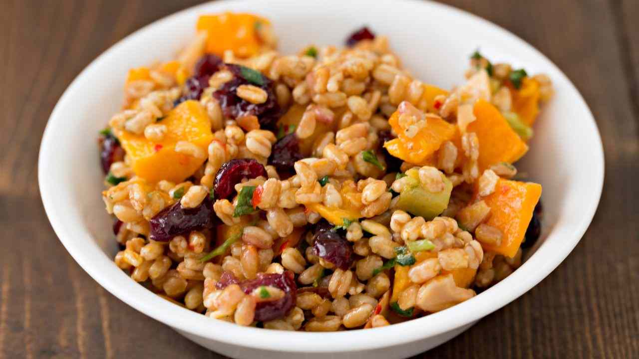 Insalata di farro alla zucca