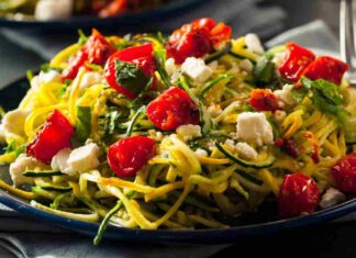 Insalata di zucchine alla caprese RicettaSprint