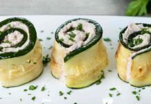 Involtini di zucchine con tonno e philadelphia