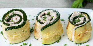 Involtini di zucchine con tonno e philadelphia