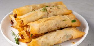 Involtini salati di pasta fillo