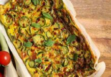 La frittata della sera prima, si fa al forno, è bella da servire e ci puoi mettere qualsiasi verdura e la conservi in frigo