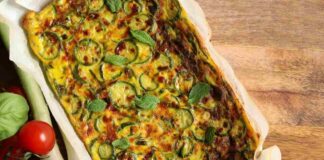 La frittata della sera prima, si fa al forno, è bella da servire e ci puoi mettere qualsiasi verdura e la conservi in frigo