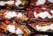 Melanzane ripiene al forno Melanzane ripiene light RicettaSprint