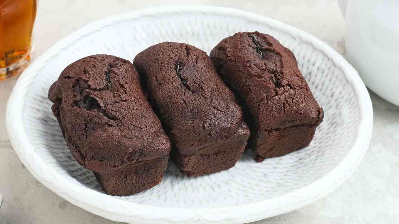 Mini plumcake veloci al cioccolato