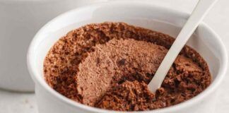 Mousse salva linea al cioccolato