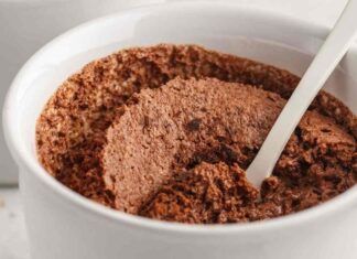 Mousse salva linea al cioccolato