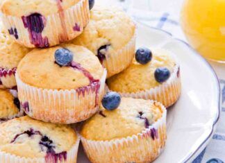 Muffin ai mirtilli e succo di limone RicettaSprint