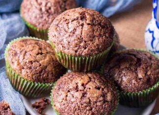 Muffin al cacao con marmellata di albicocche RicettaSprint