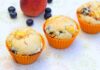 Muffin all'acqua pesche e mirtilli RicettaSprint