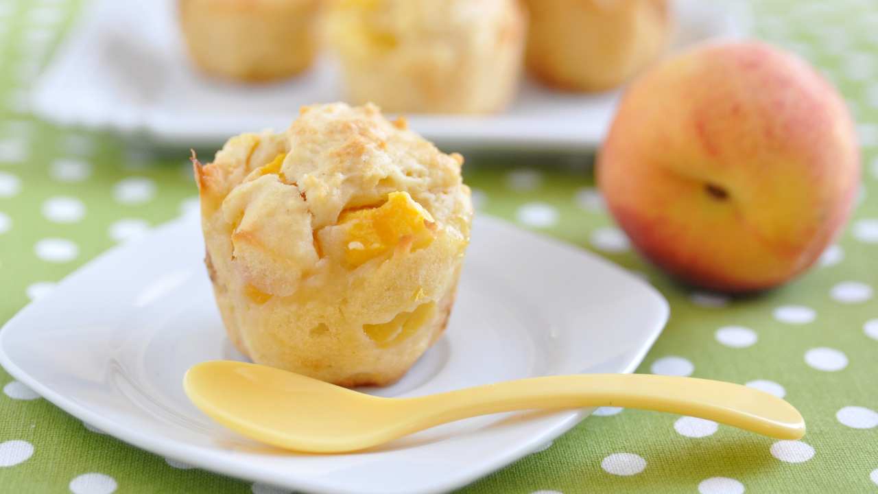 Muffin mascarpone e pesche RicettaSprint