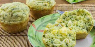 Muffin salati zucchine e feta
