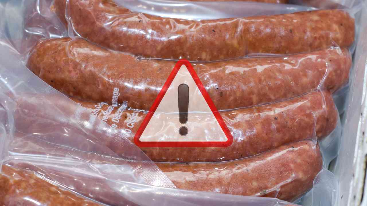 Salsicce confezionate sottovuoto