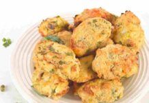 Non ho tirato fuori la carne per preparare questi nuggets però ogni volta che li faccio mi assaltano il vassoio: c’è un piccolo trucco, funziona sempre Nuggets vegetariani