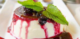 Panna cotta senza gelatina con lamponi RicettaSprint