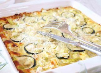 Parmigiana di zucchine con prosciutto cotto e formaggi RicettaSprint
