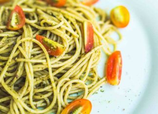 Pasta al pesto di rucola