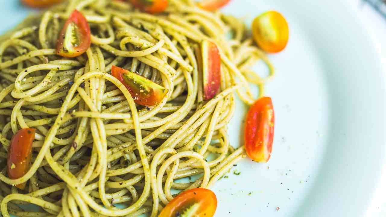 Pasta al pesto di rucola