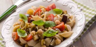 Pasta fredda alle melanzane