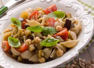 Pasta fredda alle melanzane