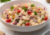 Pasta fredda con pomodori piselli carote RicettaSprint