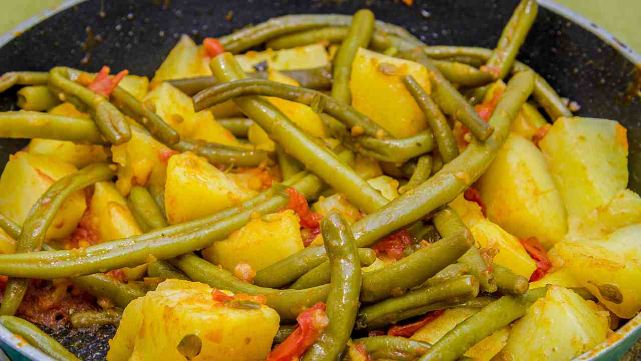 Patate e fagiolini al pomodorino RicettaSprint