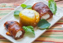 Involtini di peperoni Peperoni ripieni di ricotta RicettaSprint