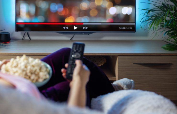 Popcorn davanti alla tv