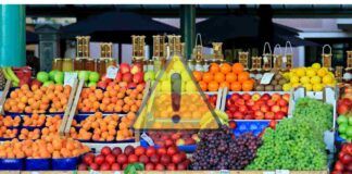 Frutta esposta alla vendita