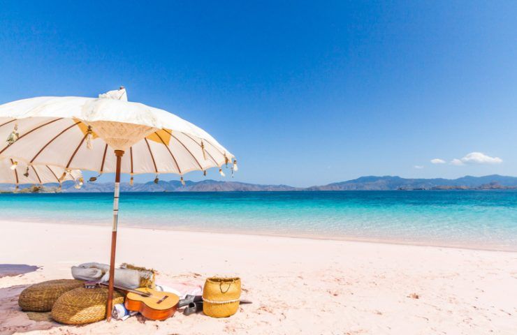 Ombrellone in spiaggia