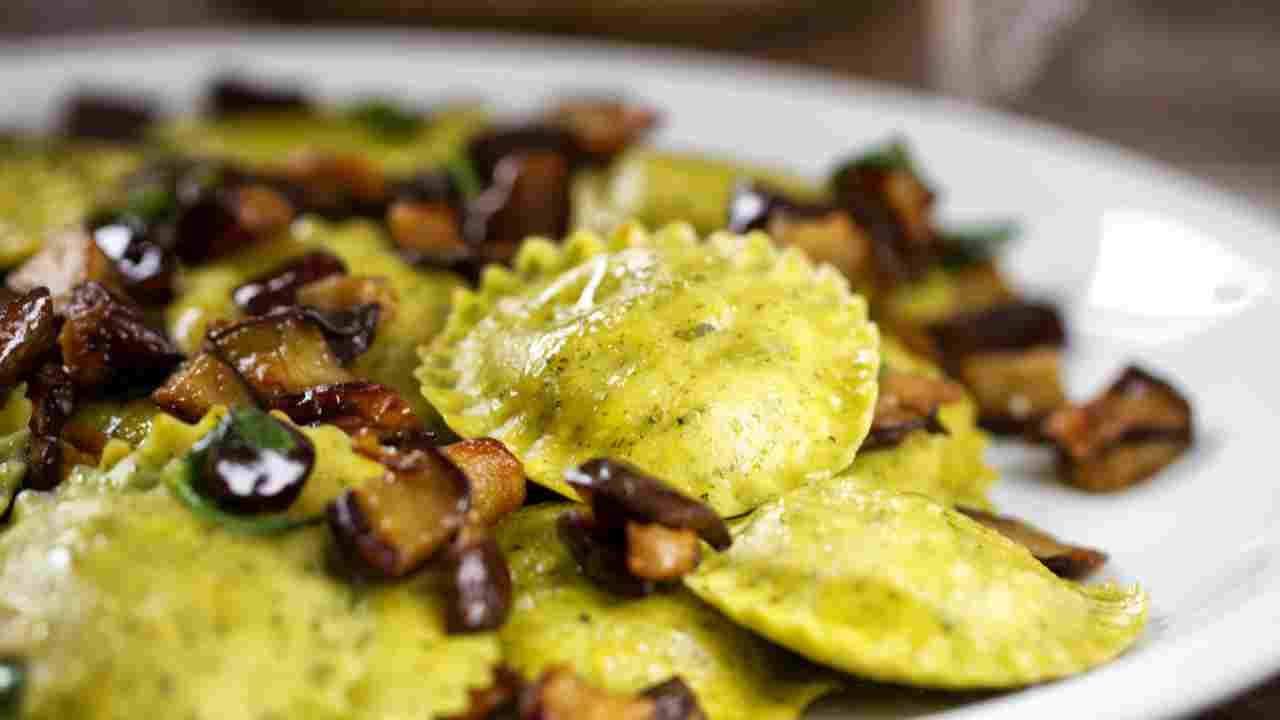 Ravioli con le melanzane