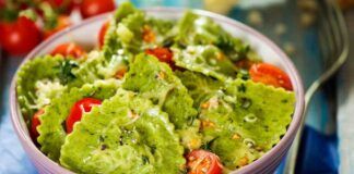 Ravioli di spinaci freddi
