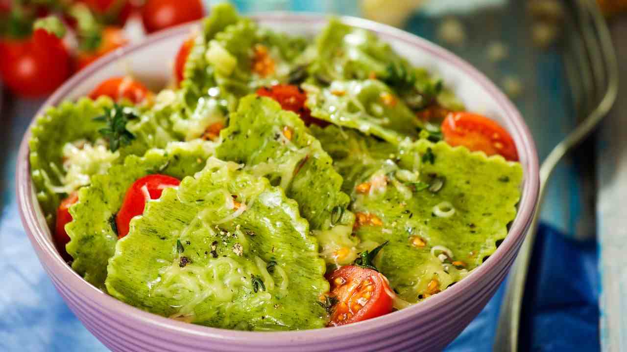 Ravioli di spinaci freddi