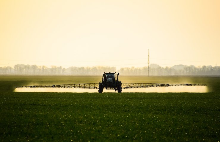 Glifosato in un campo