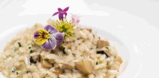 Risotto cremoso con le melanzane