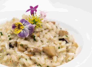 Risotto cremoso con le melanzane